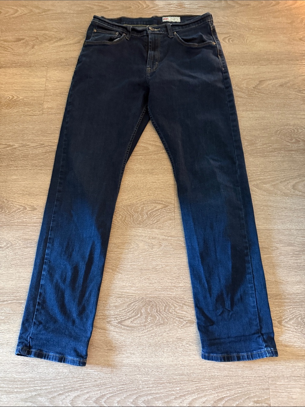 Wrangler Men's Navy Straight-Leg Jeans